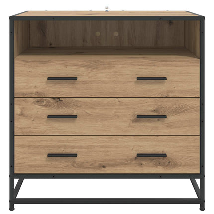 Lådans skåp 3-Låda Artisan-ek 70 x 41 x 70 cm Konstruerat trä