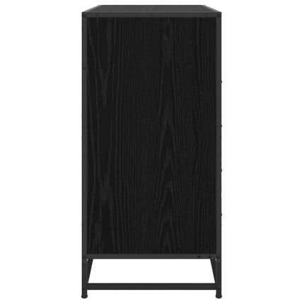 Lådans skåp 4-Låda Svart ek 70 x 41 x 83,5 cm Konstruerat trä