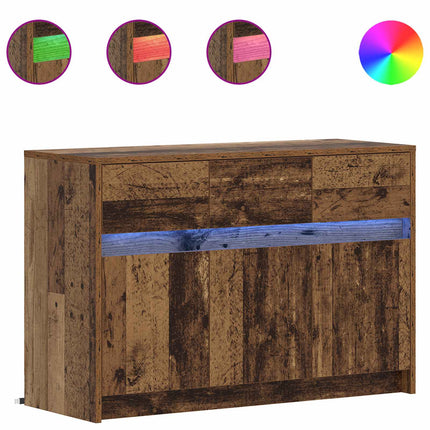 TV-skåp 91 x 34 x 61 cm Gammalt trä Konstruerat trä