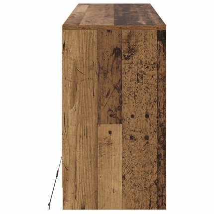 TV-skåp 91 x 34 x 61 cm Gammalt trä Konstruerat trä
