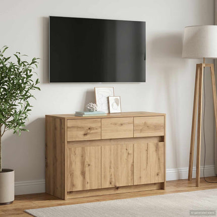 TV-skåp 91 x 34 x 61 cm Artisan-ek Konstruerat trä