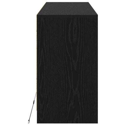TV-skåp 91 x 34 x 61 cm Svart ek Konstruerat trä
