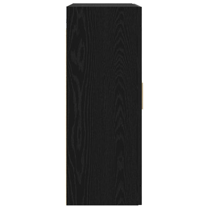 Väggskåp Väggmonterat Svart ek 69,5 x 34 x 90 cm