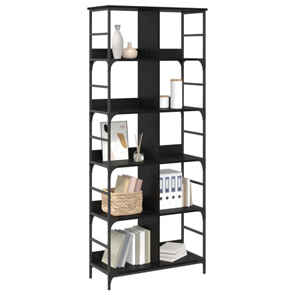 Hyllsystem Svart ek 78,5 x 33 x 188,5 cm metall PB