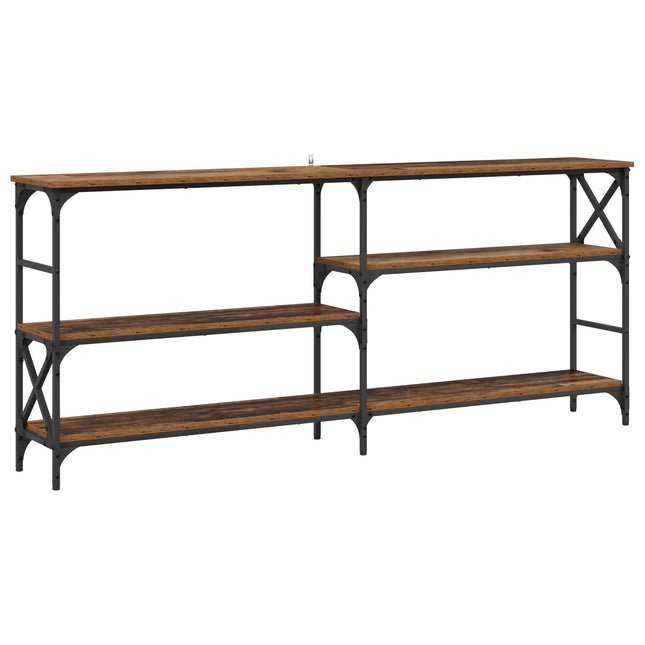 Konsolbord Gammalt trä 180 x 29 x 76,5 cm metall PB
