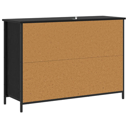 Sideboard Svart ek 100 x 35 x 70 cm Konstruerat trä