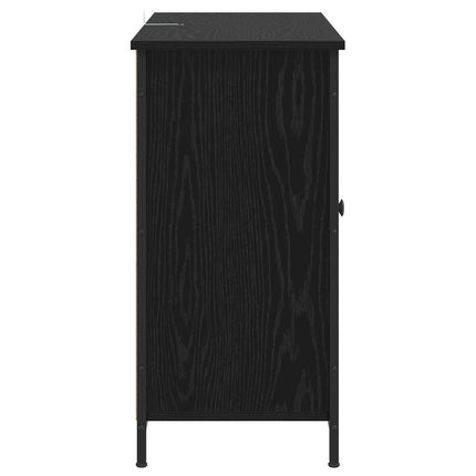 Sideboard Svart ek 100 x 35 x 70 cm Konstruerat trä