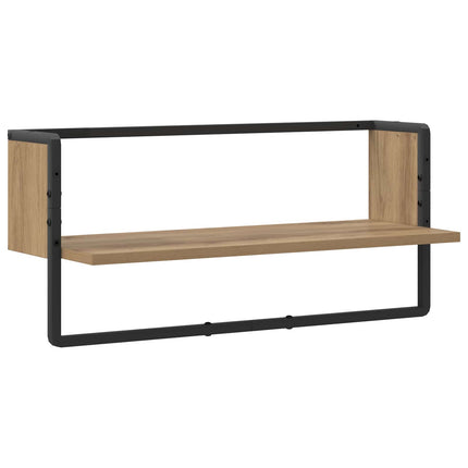 Vägg hylla Väggmonterat Artisan-ek 65 x 25 x 30 cm metall PB