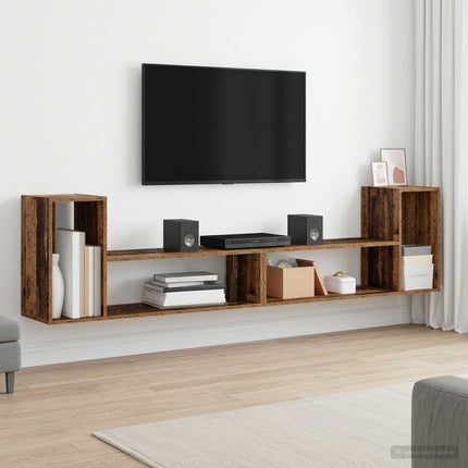 TV-skåp 100 x 30 x 50 cm Gammalt trä Konstruerat trä
