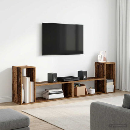 TV-skåp 100 x 30 x 50 cm Gammalt trä Konstruerat trä