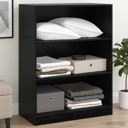 Garderob Svart ek 77 x 48 x 102 cm Konstruerat trä
