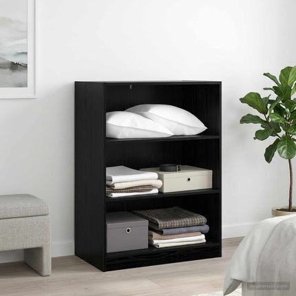 Garderob Svart ek 77 x 48 x 102 cm Konstruerat trä