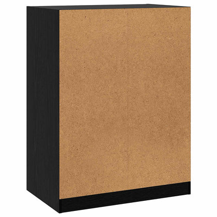 Garderob Svart ek 77 x 48 x 102 cm Konstruerat trä