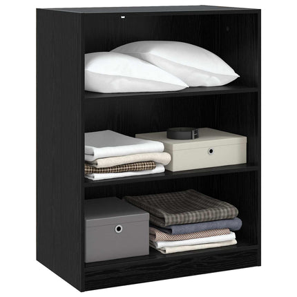 Garderob Svart ek 77 x 48 x 102 cm Konstruerat trä