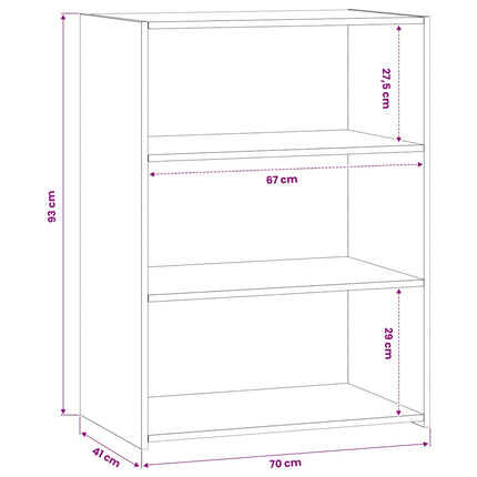 Sideboard Gammalt trä 70 x 41 x 93 cm Konstruerat trä