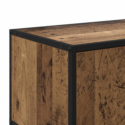 TV-skåp 80 x 34,5 x 40 cm Gammalt trä Konstruerat trä