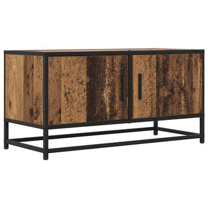 TV-skåp 80 x 34,5 x 40 cm Gammalt trä Konstruerat trä