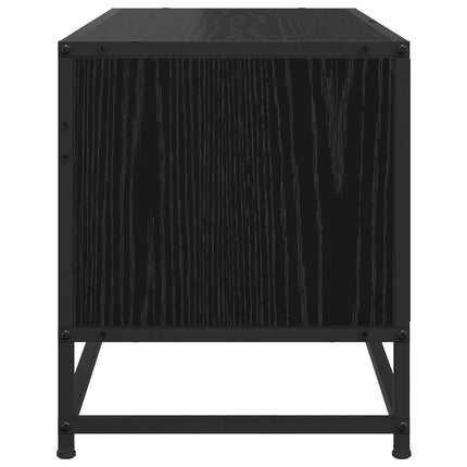 TV-skåp 80 x 34,5 x 40 cm Svart ek Konstruerat trä