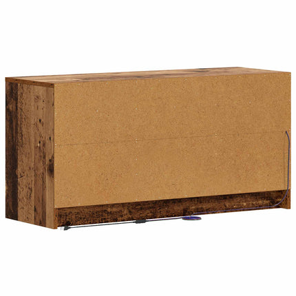 TV-skåp 100 x 34 x 50 cm Gammalt trä Konstruerat trä