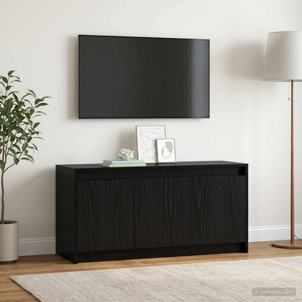 TV-skåp 100 x 34 x 50 cm Svart ek Konstruerat trä