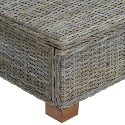 Kaffeebord GENDT Naturlig Rottning Kubu grå 67 x 60 x 30 cm