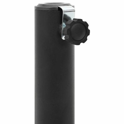 Parasolställ med kryssram Svart Stål for 25–50 mm Pole