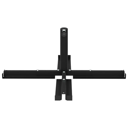 Parasolställ med kryssram Svart Stål for 25–50 mm Pole