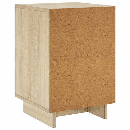 Nattduksbord Sonoma-ek 33,5 x 34,5 x 50 cm Konstruerat trä