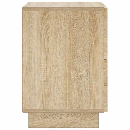 Nattduksbord 2 st Sonoma-ek 33,5 x 34,5 x 50 cm Konstruerat trä