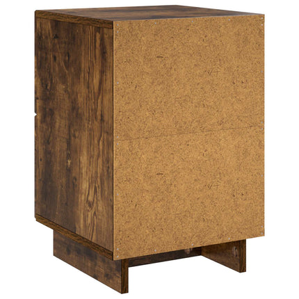 Nattduksbord Rökt ek 33,5 x 34,5 x 50 cm Konstruerat trä