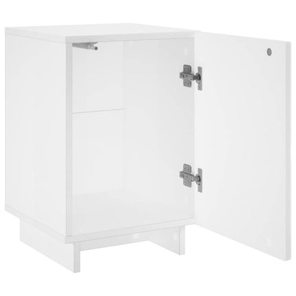 Nattduksbord 2 pcs Vit 33,5 x 34,5 x 50 cm Konstruerat trä