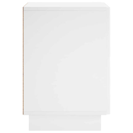 Nattduksbord 2 pcs Vit 33,5 x 34,5 x 50 cm Konstruerat trä