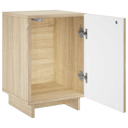 Nattduksbord 2 pcs Sonoma-ek 33,5 x 34,5 x 50 cm