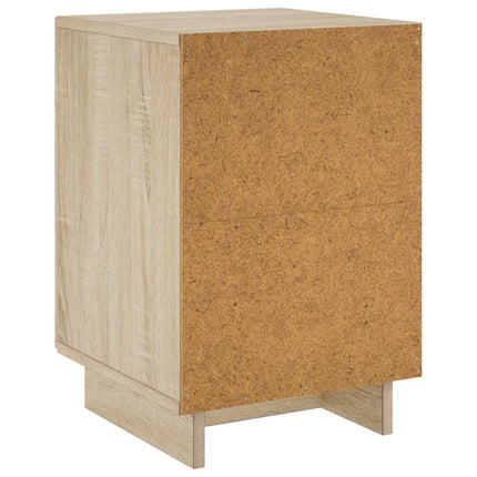 Nattduksbord 2 pcs Sonoma-ek 33,5 x 34,5 x 50 cm