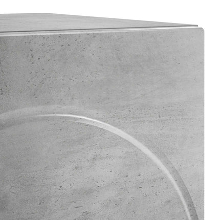 Nattduksbord 2 pcs Betonggrå 33,5 x 34,5 x 50 cm