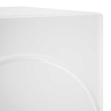 Nattduksbord 2 pcs Vit högglans 33,5 x 34,5 x 50 cm