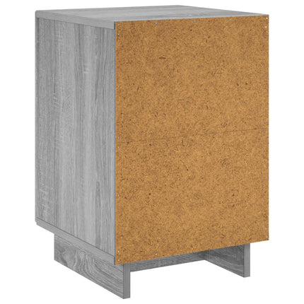 Nattduksbord 2 pcs Grå Sonoma 33,5 x 34,5 x 50 cm