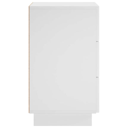 Nattduksbord Vit 33,5 x 34,5 x 60 cm Konstruerat trä