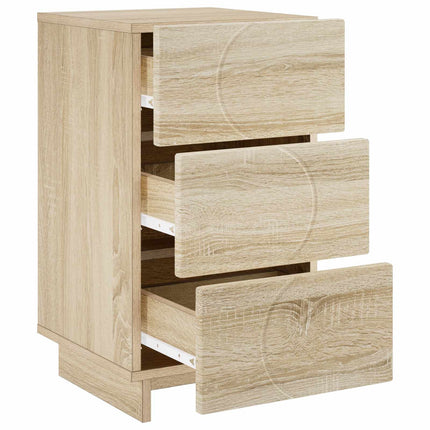 Nattduksbord 2 pcs Sonoma-ek 33,5 x 34,5 x 60 cm
