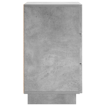 Nattduksbord 2 pcs Betonggrå 33,5 x 34,5 x 60 cm