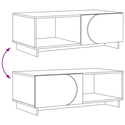 Kaffeebord Vit 95 x 50,5 x 35 cm Konstruerat trä