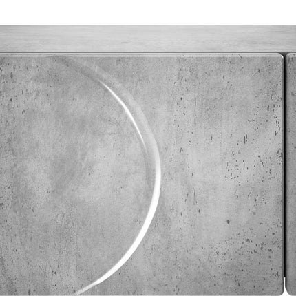 Konsolbord Betonggrå 96,5 x 38 x 75 cm Konstruerat trä