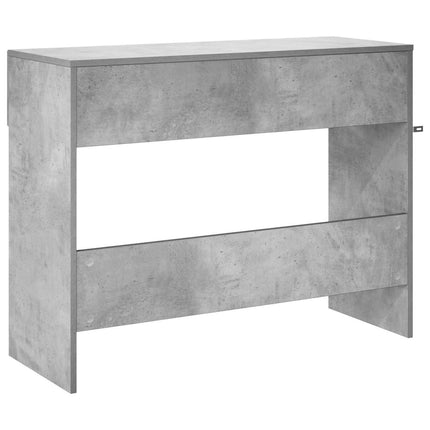 Konsolbord Betonggrå 96,5 x 38 x 75 cm Konstruerat trä