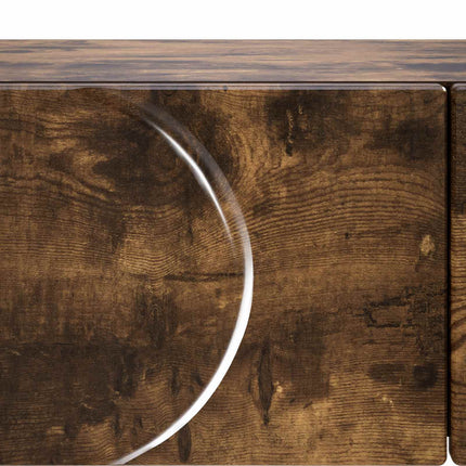 Konsolbord Rökt ek 96,5 x 38 x 75 cm Konstruerat trä