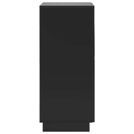 Skoskåp 48 x 38 x 87,5 cm Konstruerat trä Svart