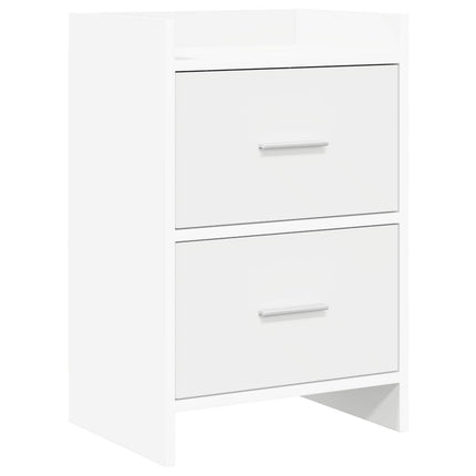 Sängbord Vit 40 x 30 x 60 cm Konstruerat trä