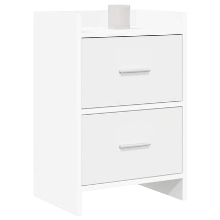 Sängbord Vit 40 x 30 x 60 cm Konstruerat trä