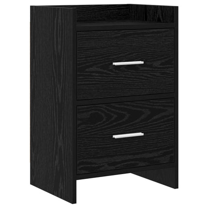 Sängbord Svart ek 40 x 30 x 60 cm Konstruerat trä