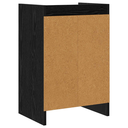 Sängbord Svart ek 40 x 30 x 60 cm Konstruerat trä