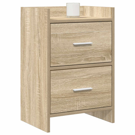 Sängbord 2 pcs Sonoma-ek 40 x 30 x 60 cm Konstruerat trä